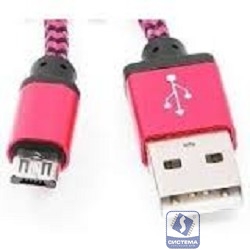 Gembird Кабель USB 2.0 Cablexpert CC-mUSB2pe1m, AM/microBM 5P, 1м, нейлоновая оплетка, алюминиевые разъемы, фиолетовый, пакет