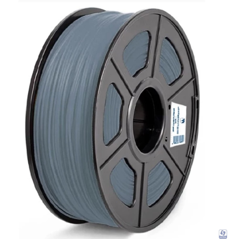 Филамент NVPRINT PLA  Grey для 3D печати диаметр 1.75мм  длина 330 метров  масса 1 кг
