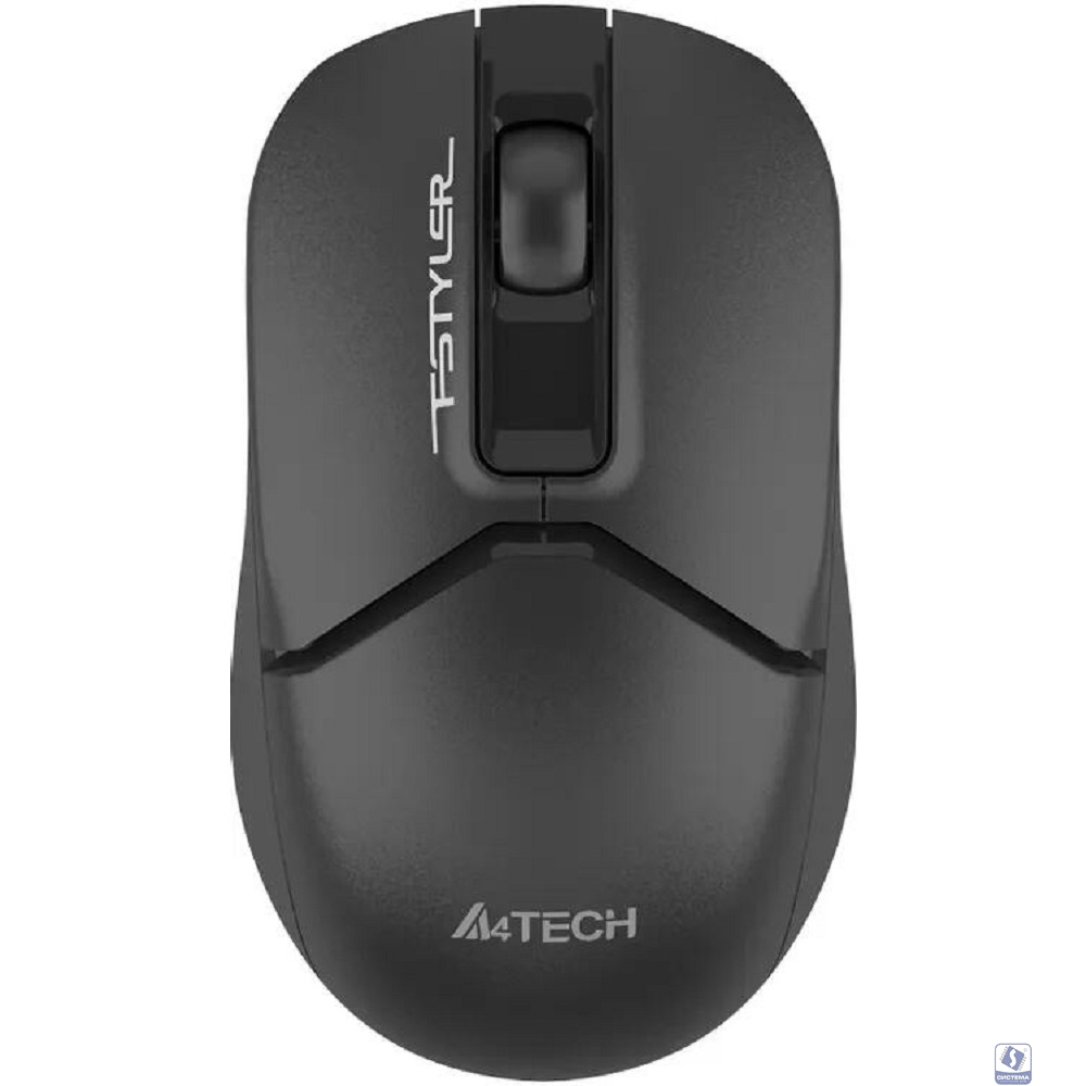 Мышь A4Tech Fstyler FG12S черный оптическая (1200dpi) silent беспроводная USB (3but)