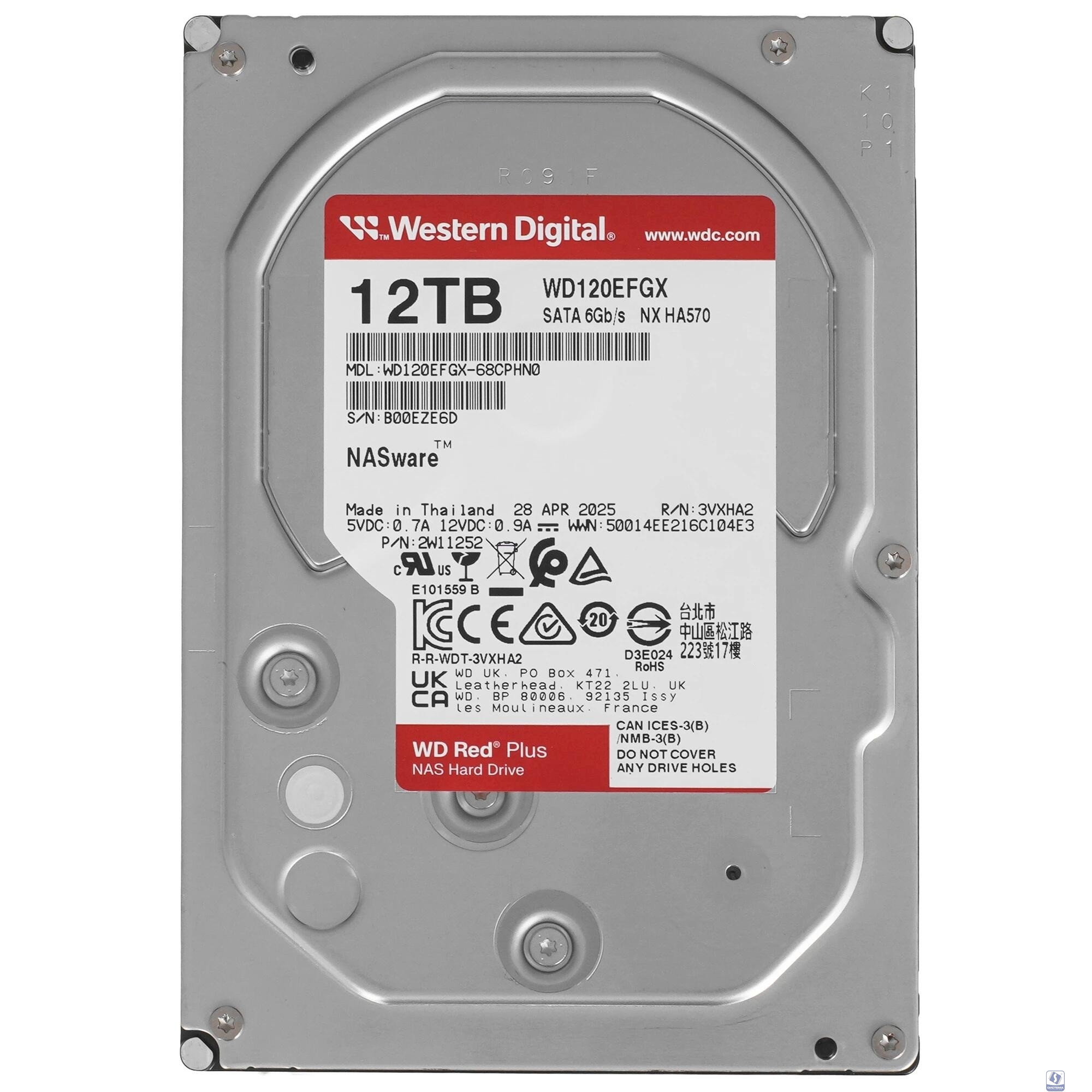 12TB WD Red Plus (WD120EFGX) 