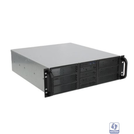 Procase RE306-D6H4-C-48 Корпус 3U server case,6x5.25+4HDD,черный,без блока питания,глубина 480мм,MB CEB 12"x10.5"