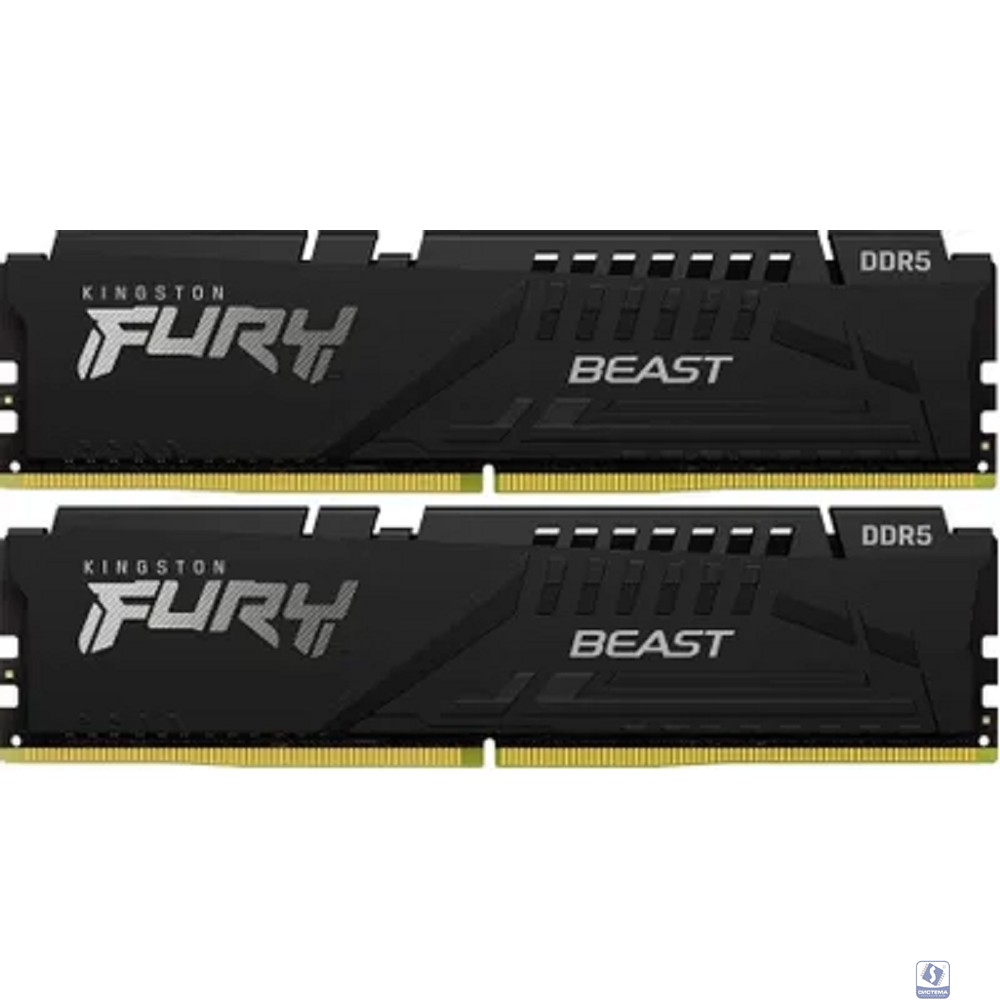 Kingston DDR5 DIMM 32Gb Kit 2x16Gb 5600MHz KF560C36BBE2K2-32 Fury Beast Black