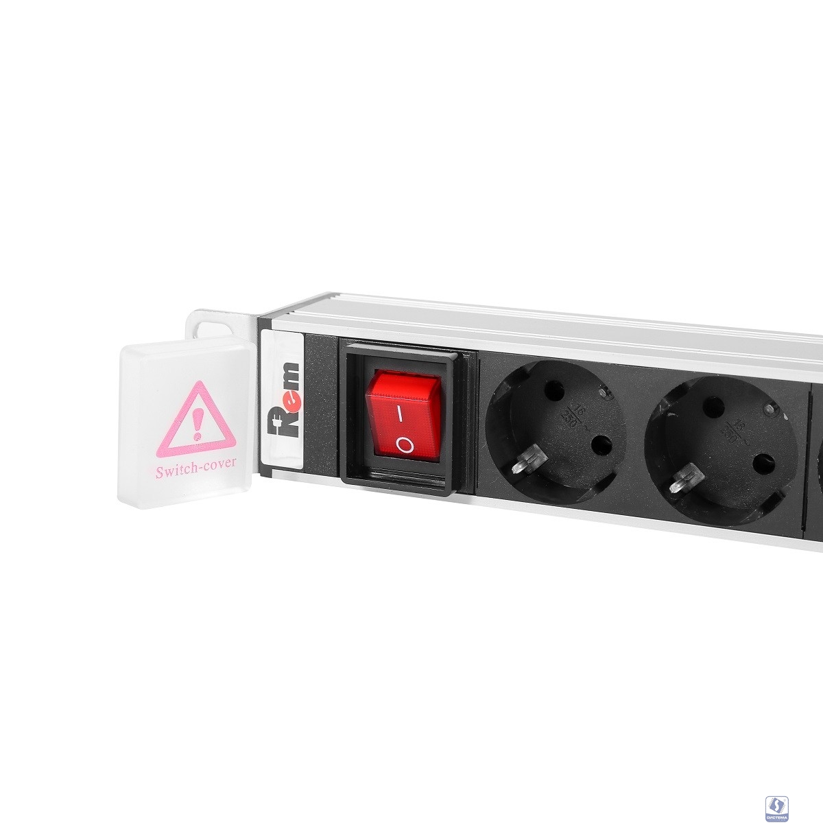 REM Верт блок розеток Rem-16, 1 фаза 16A, выкл, 48 C13, 1420 мм, вх C20 IEC 320 (R-16-48C13-V-1420)