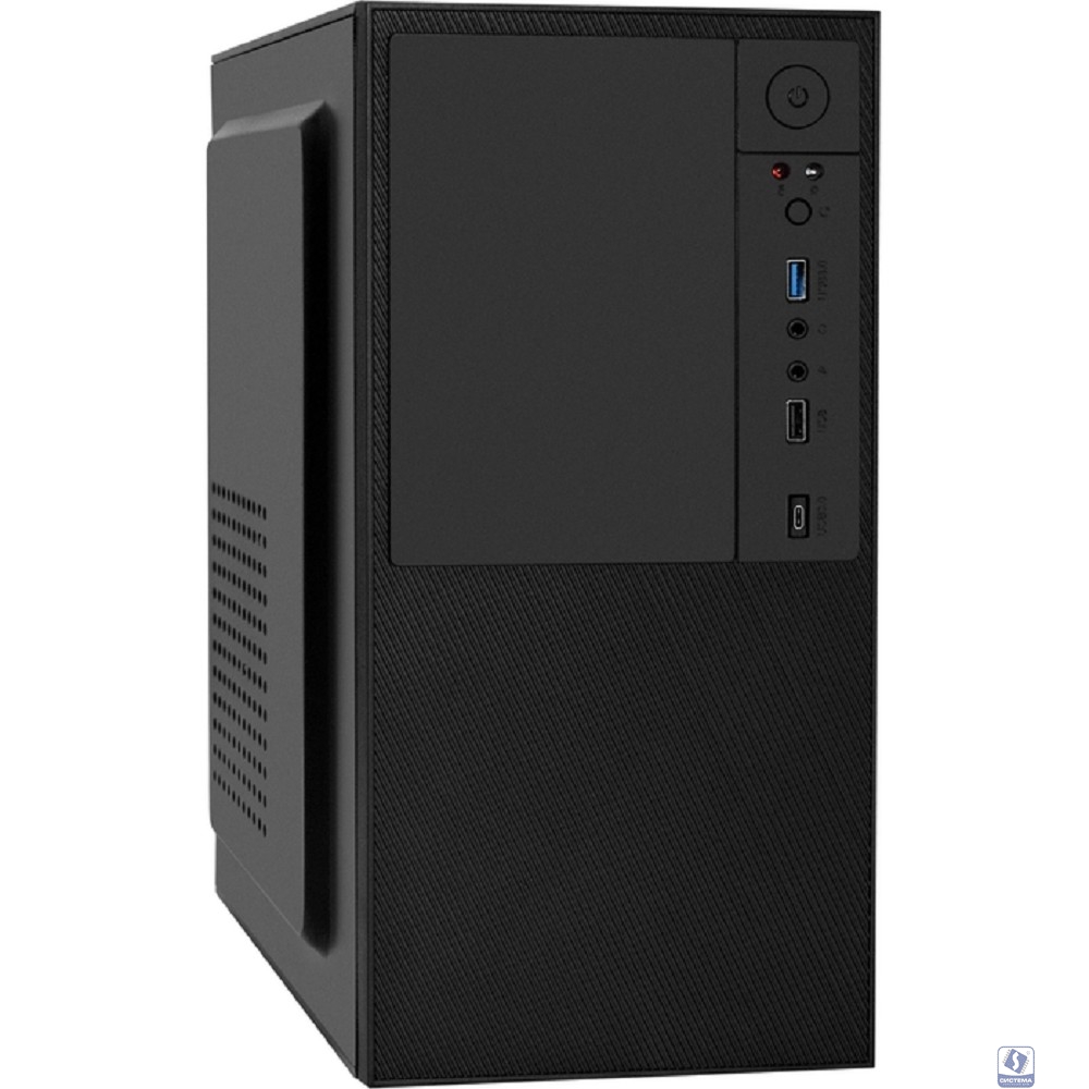 Exegate EX297995RUS Корпус Minitower BAA-308UC (mATX, без БП, 1*USB+1*USB3.0+1*TypeC, HD Audio, черный)