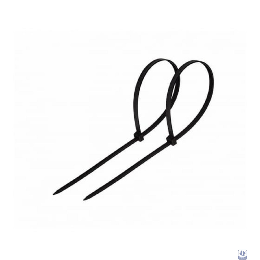 Rexant (07-0151-4) Стяжка кабельная нейлоновая 150x3,6мм, черная (100 шт/уп)