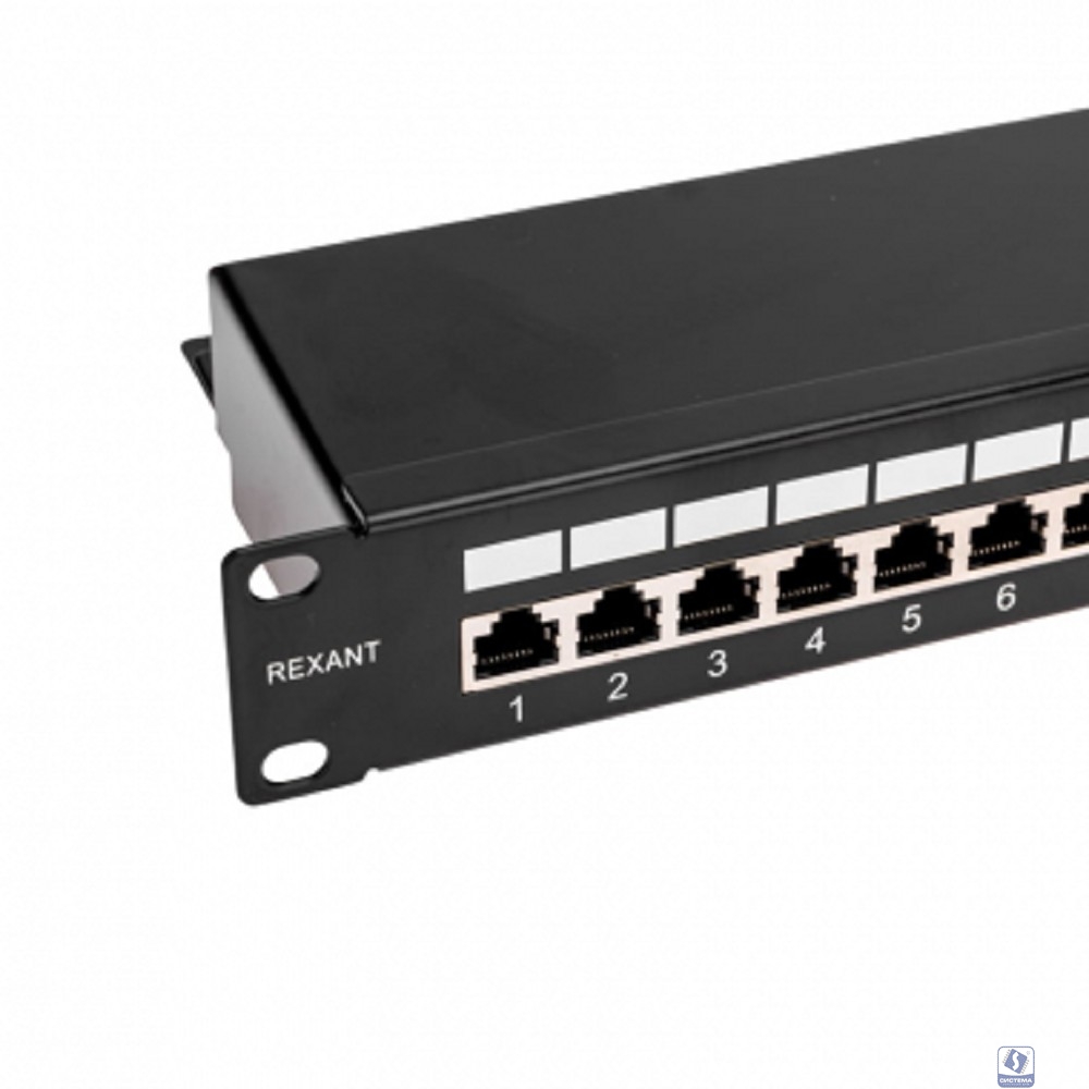 Rexant (02-0054) Панель коммутационная наборная 19", 1U, 24 порта, STP PRO
