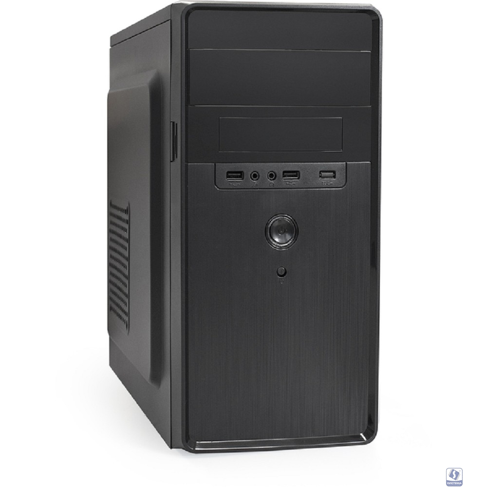 Exegate EX286427RUS Корпус Minitower ExeGate BA-309-500W-8 (mATX, БП AA500 с вент. 8см, 2*USB, HD аудио, черный)