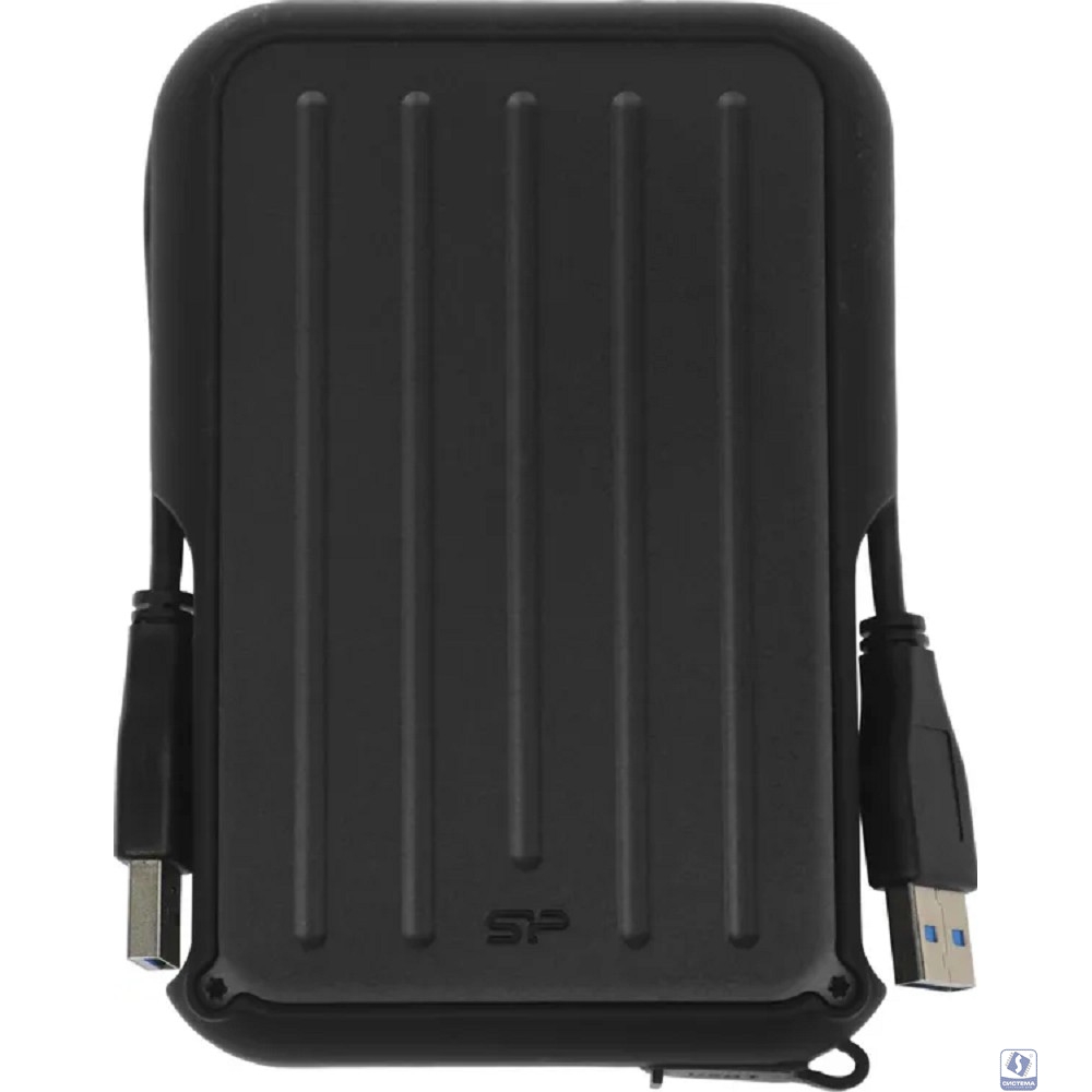 Silicon Power Portable HDD 4TB Armor A66, 2.5", USB 3.2, Черный (SP040TBPHD66LS3K)