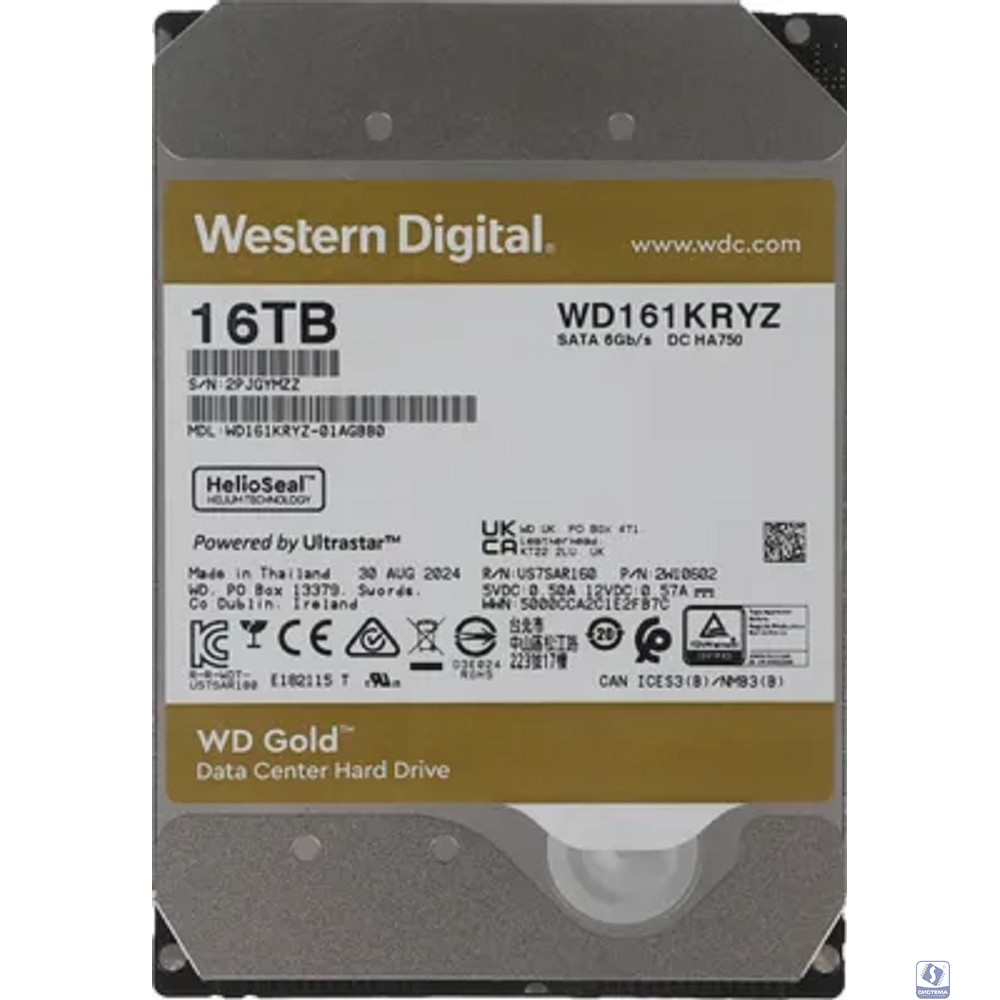 16TB WD Gold  (WD161KRYZ) 