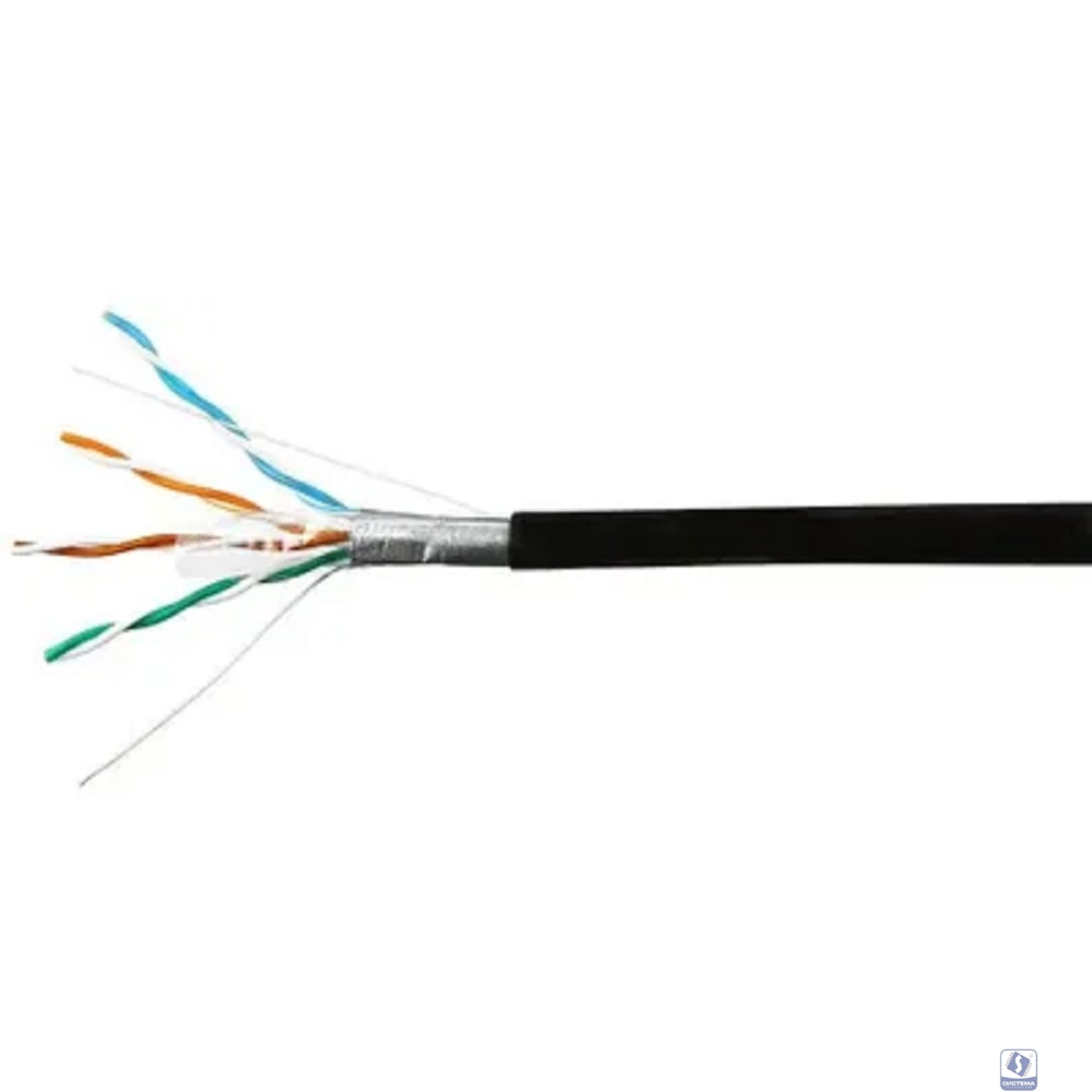 Повреждение упаковки SkyNet Кабель Standart FTP outdoor 4x2x0,48, медный, FLUKE TEST, кат.5e, однож., 100 м, box, черный [CSS-FTP-4-CU-OUT/100]