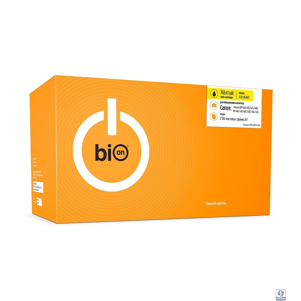 Bion BCR-054HY Картридж для Canon(2300  стр.), Желтый, с чипом