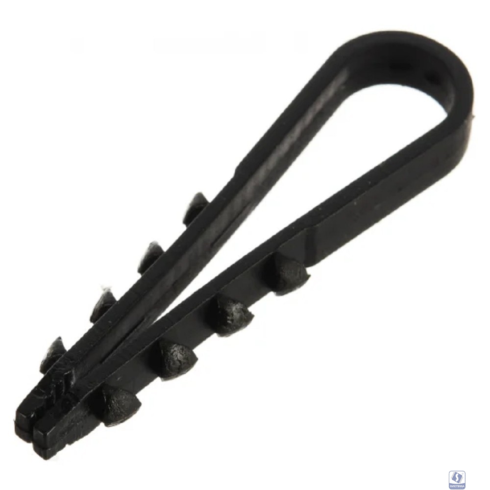 PROconnect (07-4523) Дюбель-хомут 19-25мм, круглый, черный (100 шт/уп)