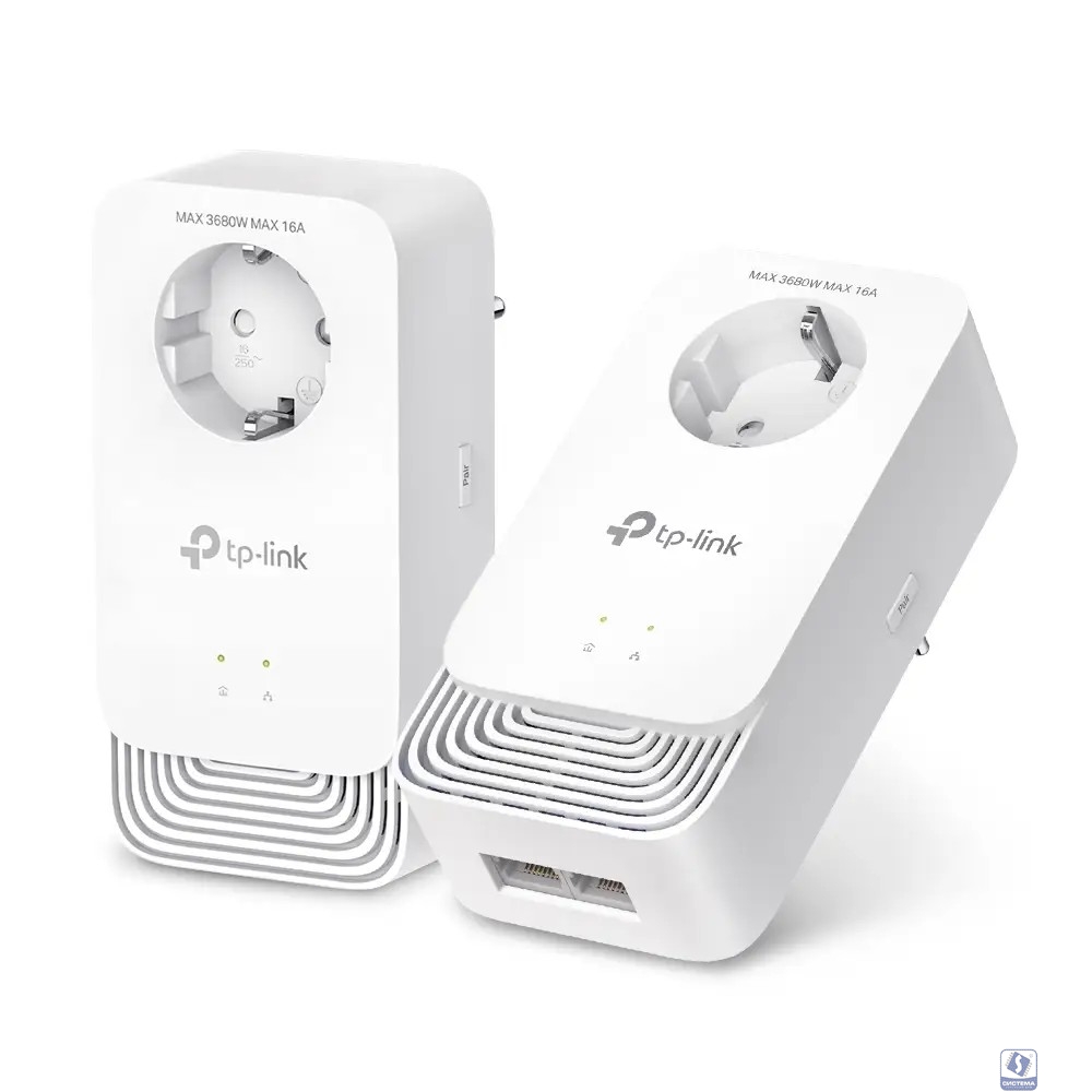 TP-Link PG2400P KIT G.hn2400 Комплект гигабитных Powerline-адаптеров со встроенной розеткой