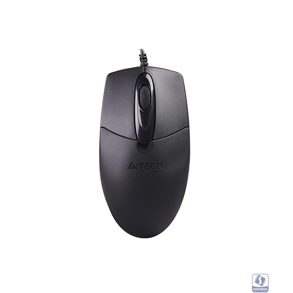 Мышь проводная A4Tech OP-720S black (USB, оптическая, silent, 1200dpi, 2but) (OP-720S)