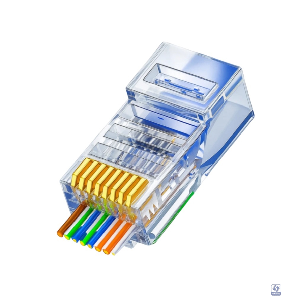 5bites Коннектор сквозной US080A-50 RJ45 / 8P8C / 5E / 50ШТ
