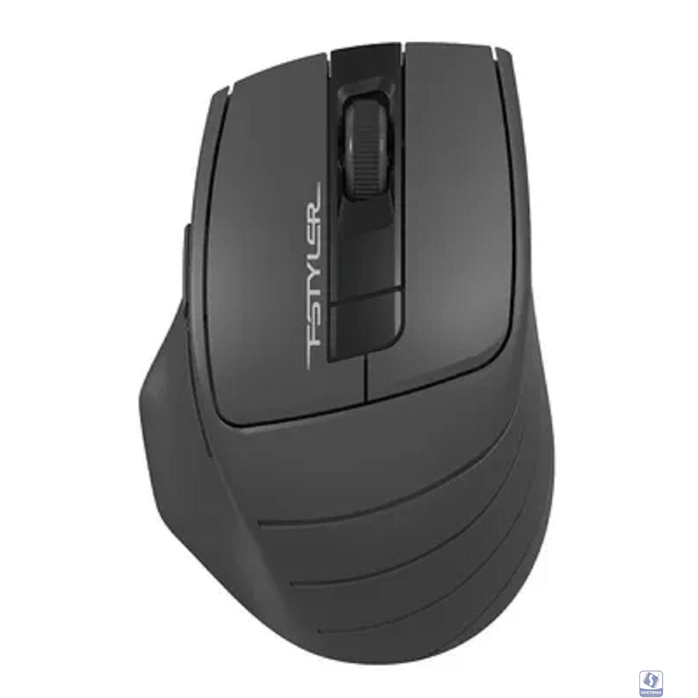 Мышь беспроводная A4Tech Fstyler FG30S , серый , оптическая, 2000dpi silent , USB, 6 кнопок (1204070)