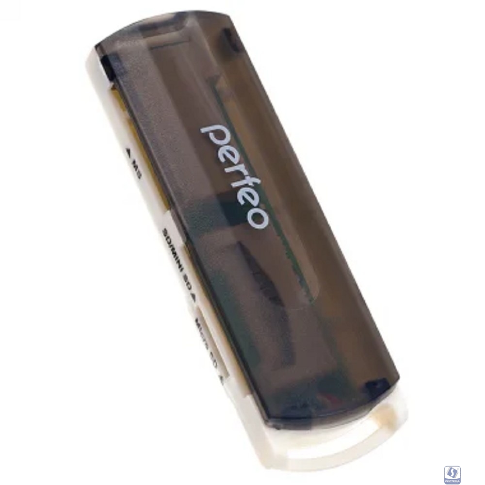 Perfeo Card Reader SD/MMC+Micro SD+MS+M2, (PF-VI-R013 Black) чёрный (PF_4259)