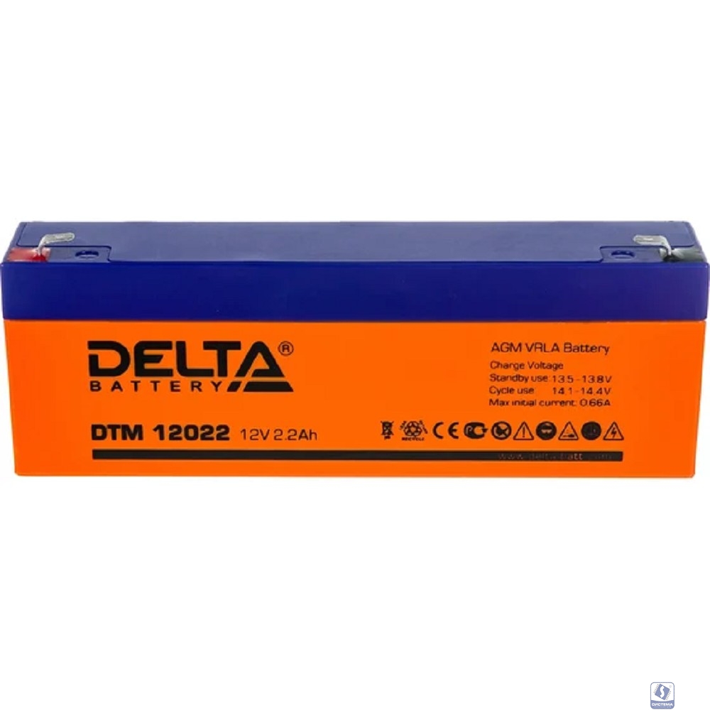Delta DTM 12022  (2.2 А\ч, 12В) свинцово- кислотный аккумулятор  