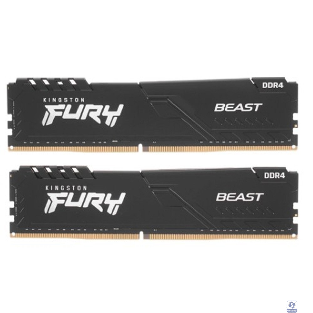 Kingston DDR4 DIMM 32GB Kit 2x16Gb KF432C16BBK2/32 PC4-25600, 3200MHz, CL16