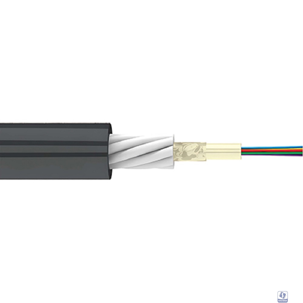 Cabeus STW-9-01x08-ARM-FB-PE-OUT Кабель волоконно-оптический 9/125 одномодовый, 8 волокна, loose tube, бронированный стеклопластиковыми прутками, для внешней прокладки, в грунт (-40C ~ +70), PE, черны