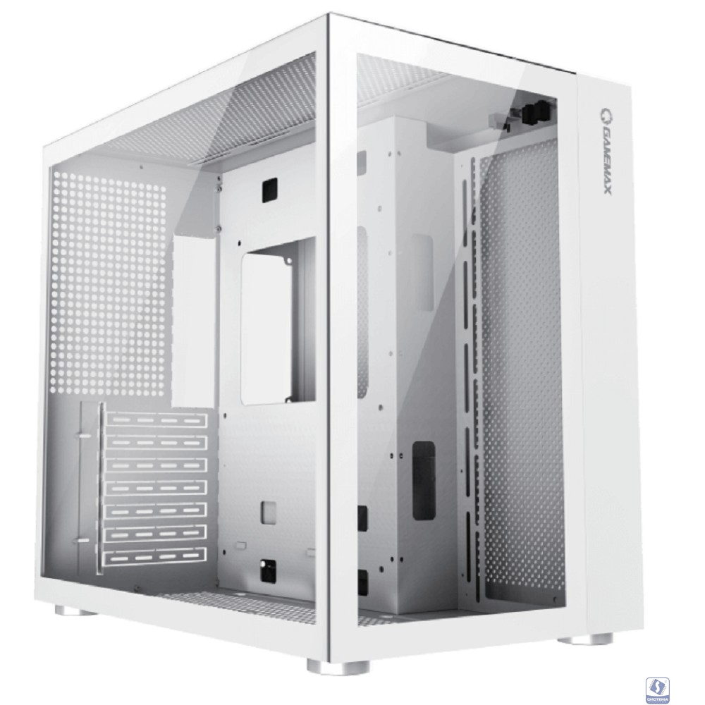 GameMax Корпус Infinity WT без БП (Midi Tower, ATX, Белый, USB 3.0+Type C, Зак. стекло)