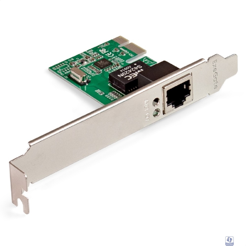 Exegate EX281224RUS Сетевой адаптер ExeGate EXE-560 PCI Express 10/100/1000Mbps RTL8111C (OEM)