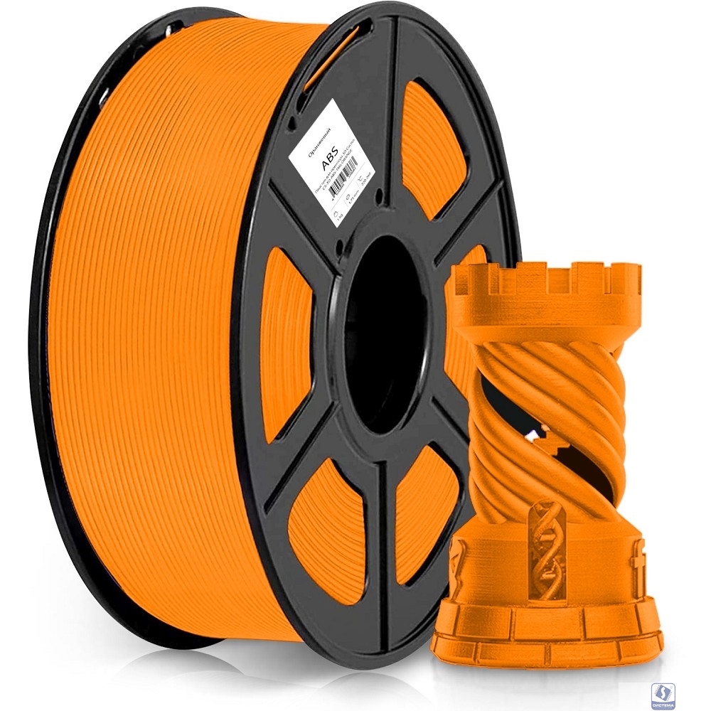 Пластик для принтера 3D Cactus CS-3D-ABS-1KG-ORANGE ABS d1.75мм 1кг L380м 1цв.