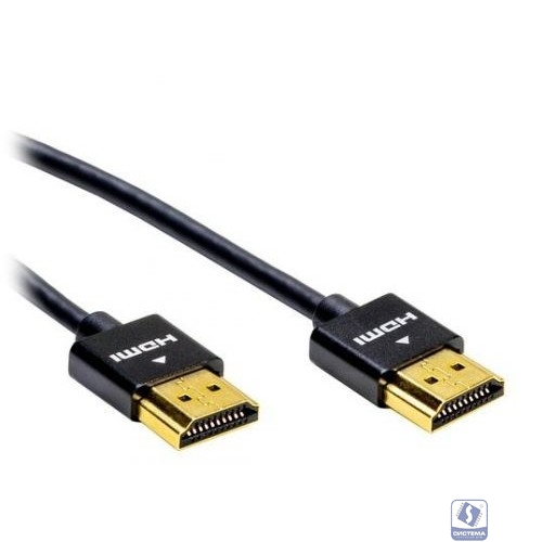Filum Кабель HDMI Pro 2 м., slim, ver.2.0b, медь, черный, разъемы: HDMI A male-HDMI A male, пакет. (FL-CProSL-HM-HM-2M)