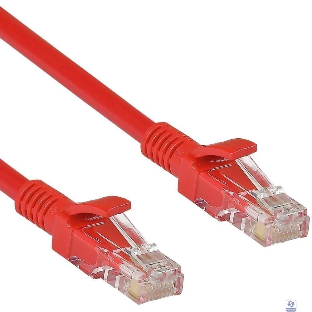Exegate EX258670RUS Патч-корд UTP-RJ45-RJ45-5e-1,5M-RD, UTP, cat.5e, 1.5м, красный