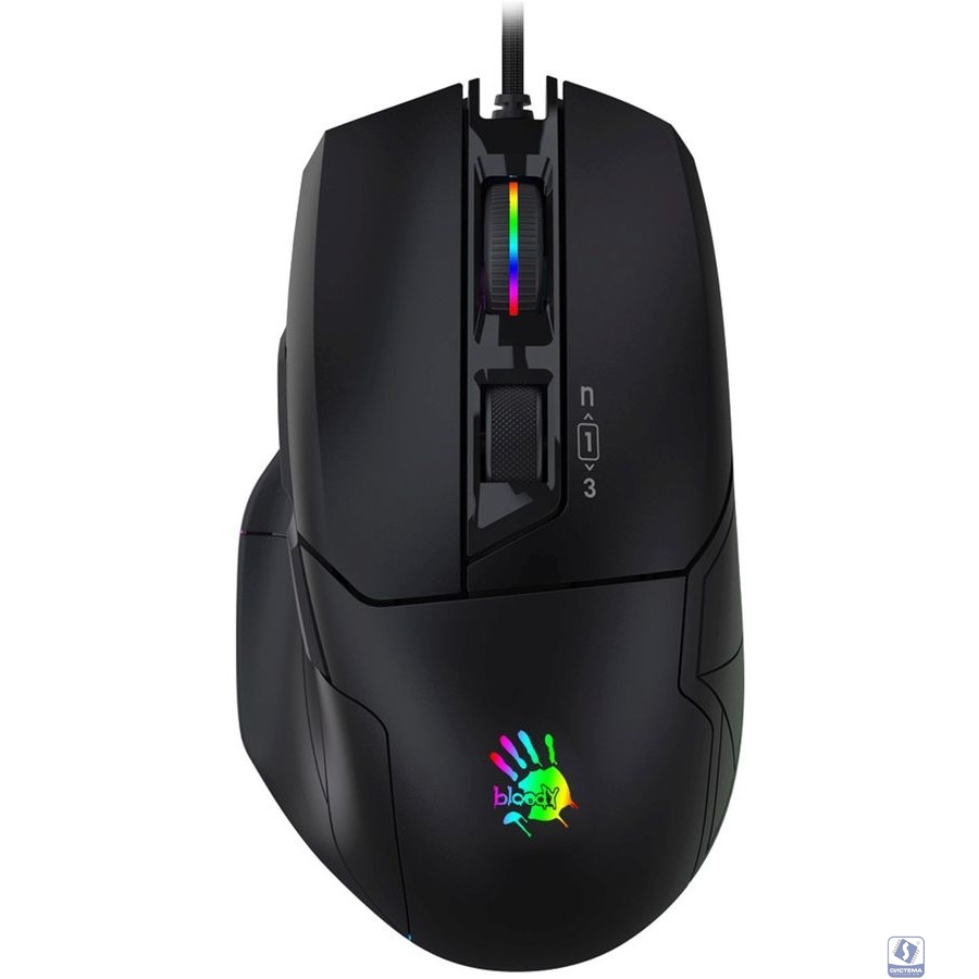 Мышь A4Tech Bloody W70 Max черный оптическая (10000dpi) USB (10but)