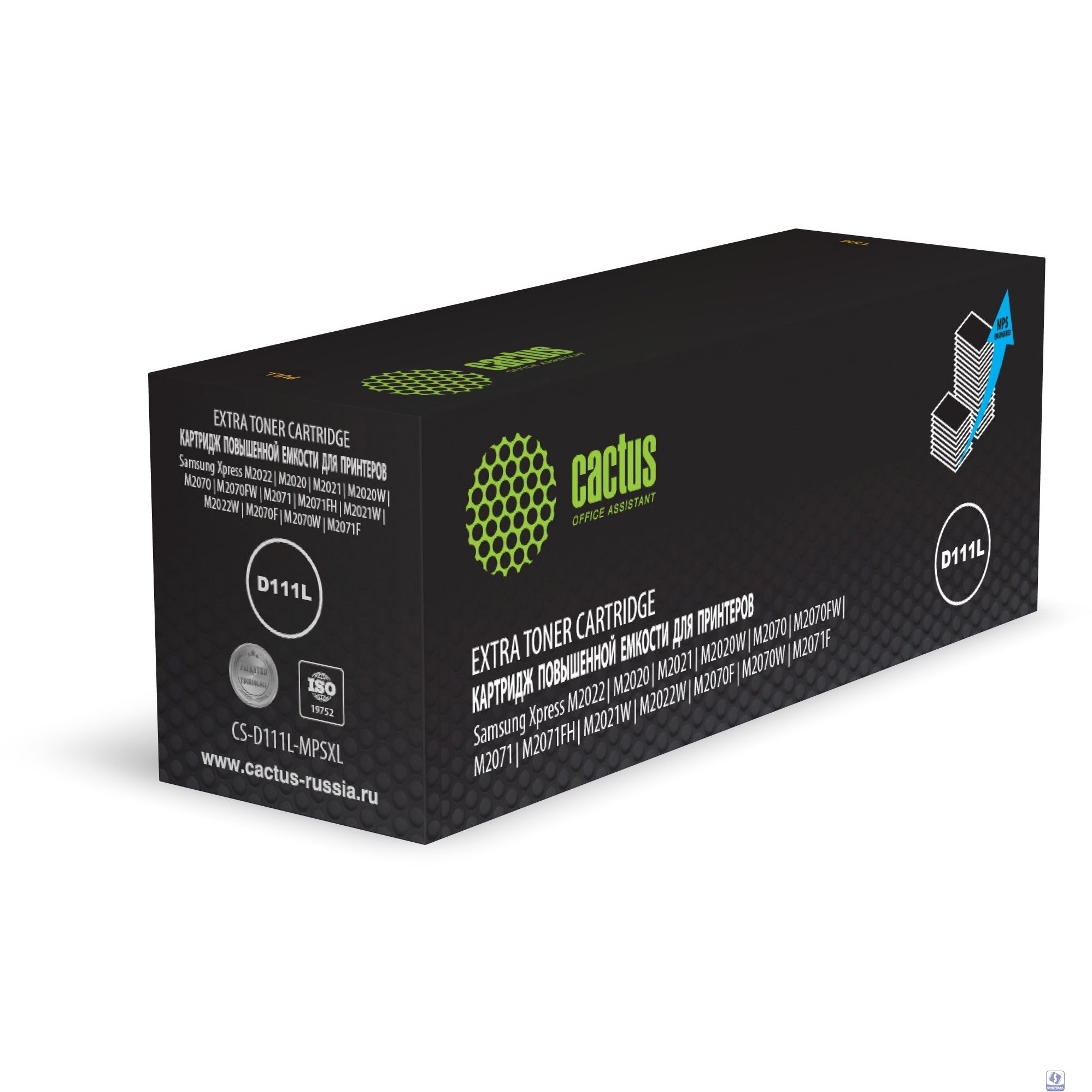 Картридж лазерный Cactus CS-D111L-MPSXL MLT-D111L черный (5000стр.) для Samsung Xpress M2022/M2020/M2021/M2020W/M2070/M2070FW/M2071/M2071FH/M2021W/M2022W/M2070F/M2070W/M2071F