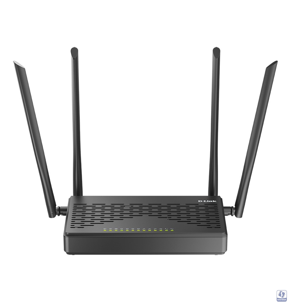 D-Link DVG-5402G/GFRU/S1A Беспроводной двухдиапазонный гигабитный маршрутизатор AC1200 с оптическим WAN-портом, поддержкой MU-MIMO, 3G/LTE, 2 FXS-портами и USB-портом