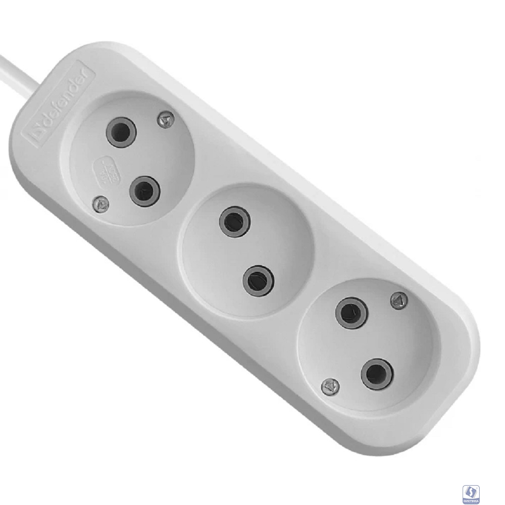 Defender Удлинитель B230 10 А, 5.0 м  [99278], без заземления