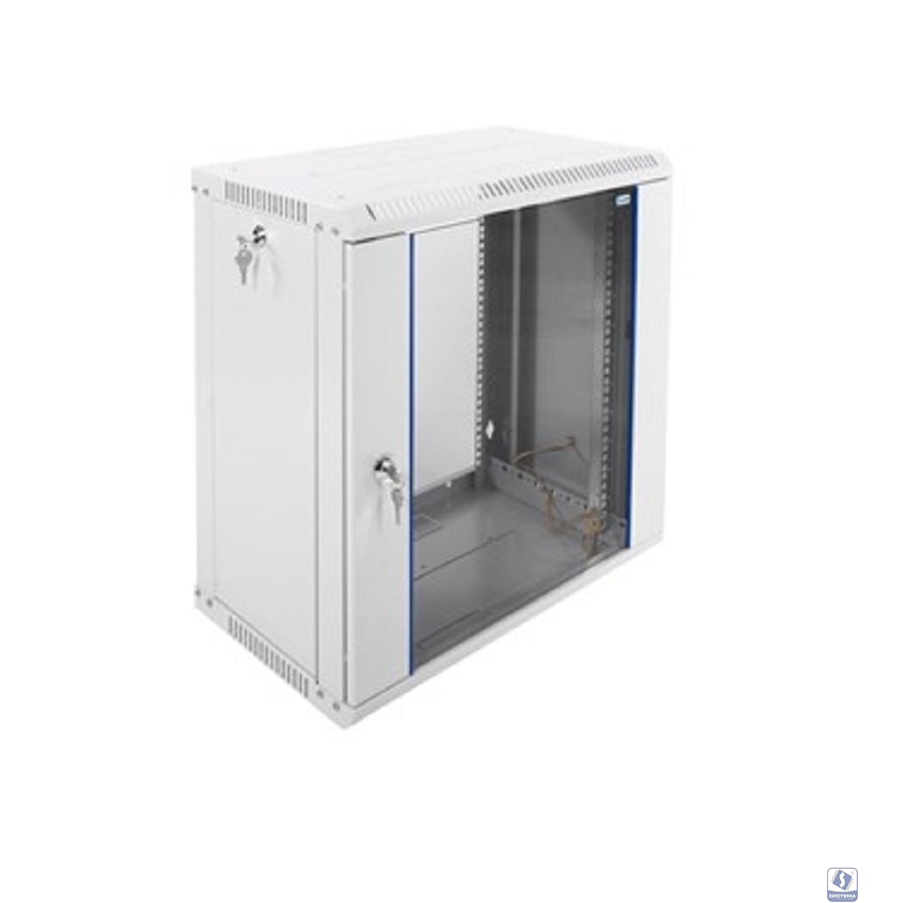 ЦМО Шкаф телекоммуникационный настенный разборный 12U (600х350) дверь стекло (ШРН-Э-12.350) (1 коробка)