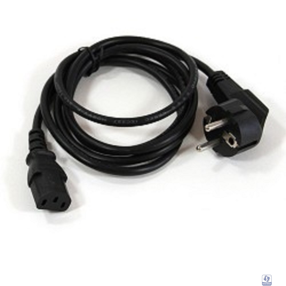 VCOM CE021-CU0.75-1.8M Кабель компьютер-розетка 220V (EURO) <VDE> 3G0,75mm2 VCOM  1,8м