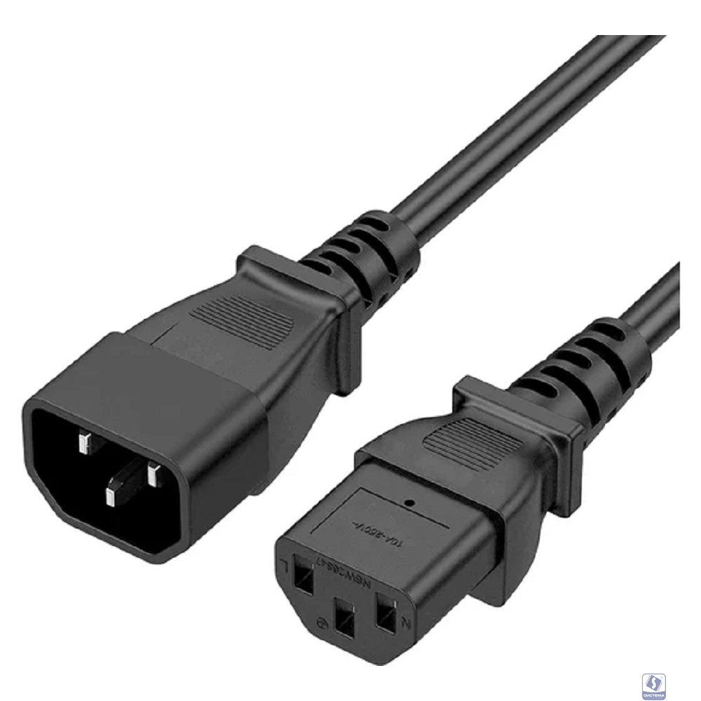 5bites Кабель питания PC105-10A IEC-320-C13 / IEC-320-C14 / 220V / 3G*0.50MM / 1M