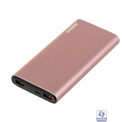 Digma Мобильный аккумулятор 20000mAh 3A QC PD 20W 2xUSB розовый (DGPF20F22APN)