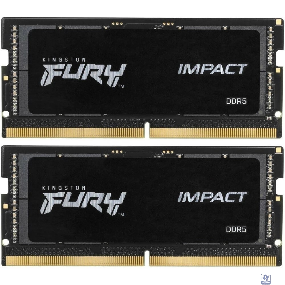 Kingston DDR5 SODIMM 64GB 5600MT/s   CL40  (Kit of 2) FURY Impact KF556S40IBK2-64