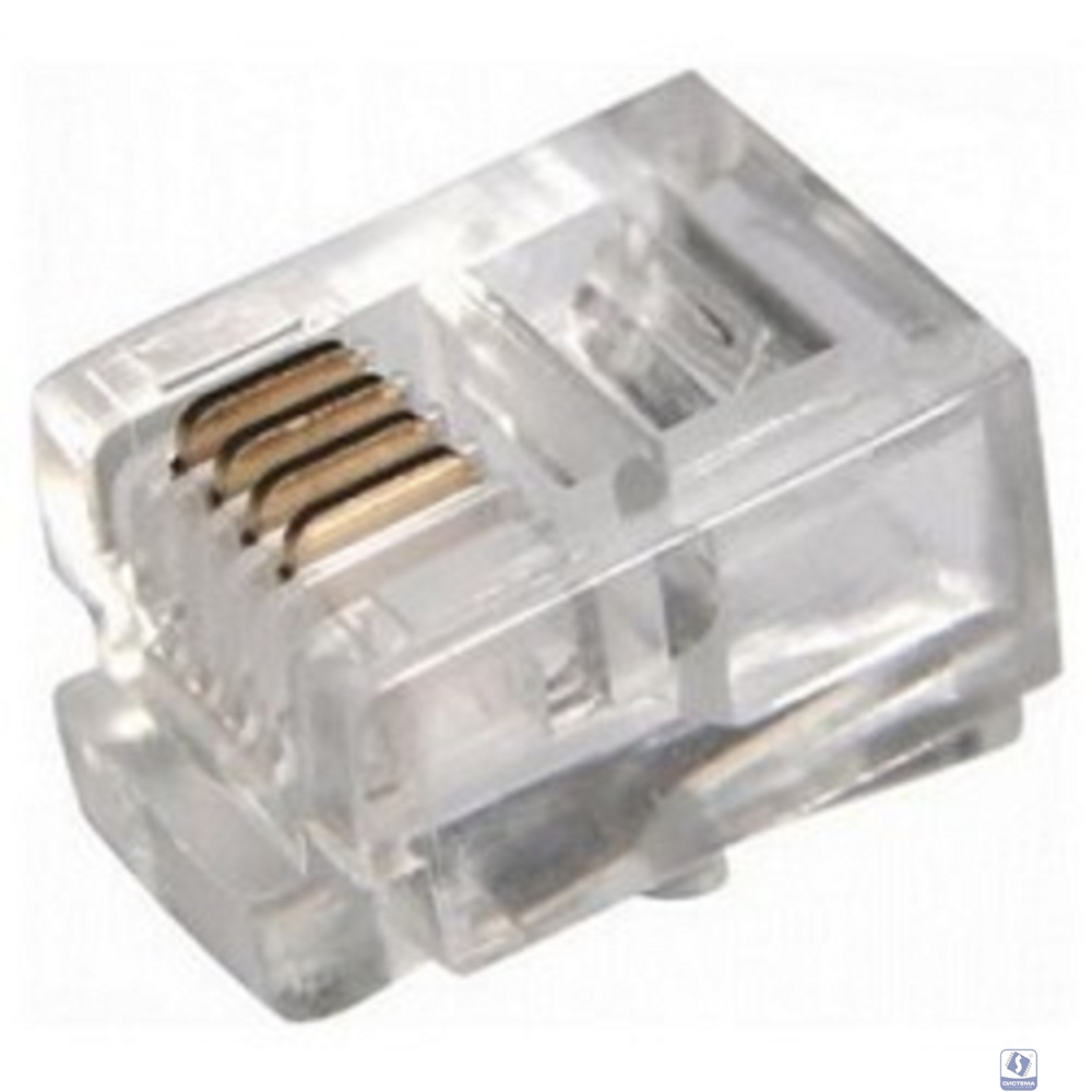 PROconnect (05-1012-3) Разъем телефонный UTP, RJ-14 (6P4C), CAT 3 (100 шт.)