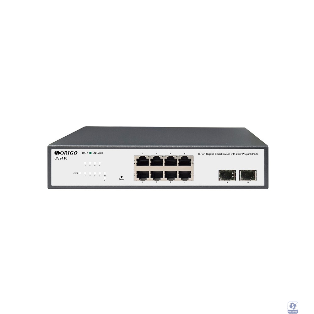 ORIGO OS2410/A1A Настраиваемый L2 коммутатор 8x1000Base-T, 2x1000Base-X SFP