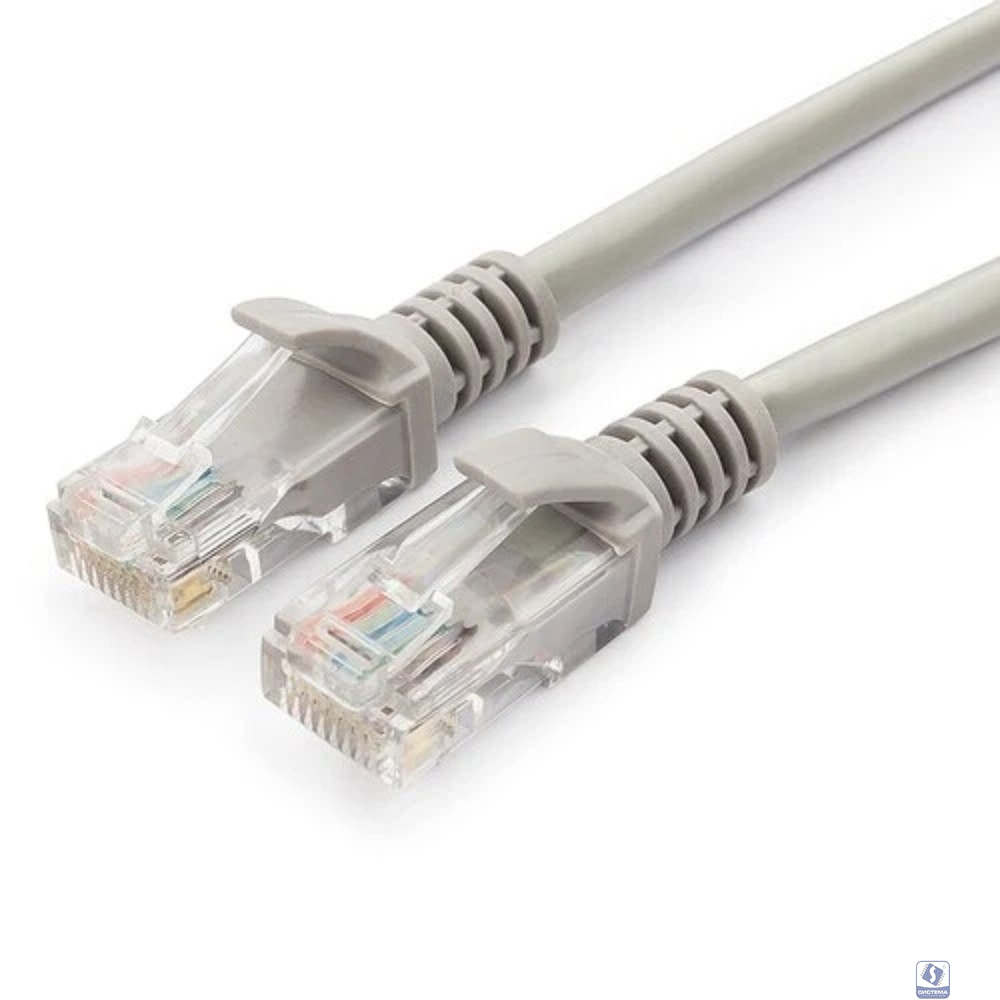 Cablexpert Патч-корд UTP PP12-0.25M кат.5, 0.25м, литой, многожильный (серый)