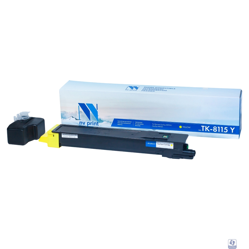 NV Print TK-8115Y Тонер-картридж для Kyocera EcoSys-M8124/EcoSys-M8130, (6000k), Yellow