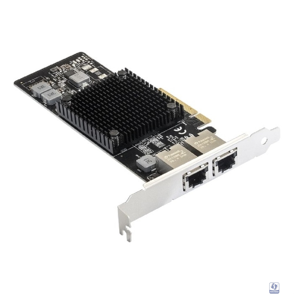 Exegate EX292507RUS Сетевой адаптер ExeGate EXE-X550-T2 (PCI-E x8 v3.0, порты 2xRJ45 (медные), 10Gb/s (10/5/2.5/1Gb/s, 100Mb/s), Server NIC Intel Chipset X550) Exegate EX292507RUS Сетевой адаптер ExeGate EXE-X550-T2 (PCI-E x8 v3.0, порты 2xRJ45 (медные), 10Gb/s (10/5/2.5/1Gb/s, 100Mb/s), Server NIC Intel Chipset X550)