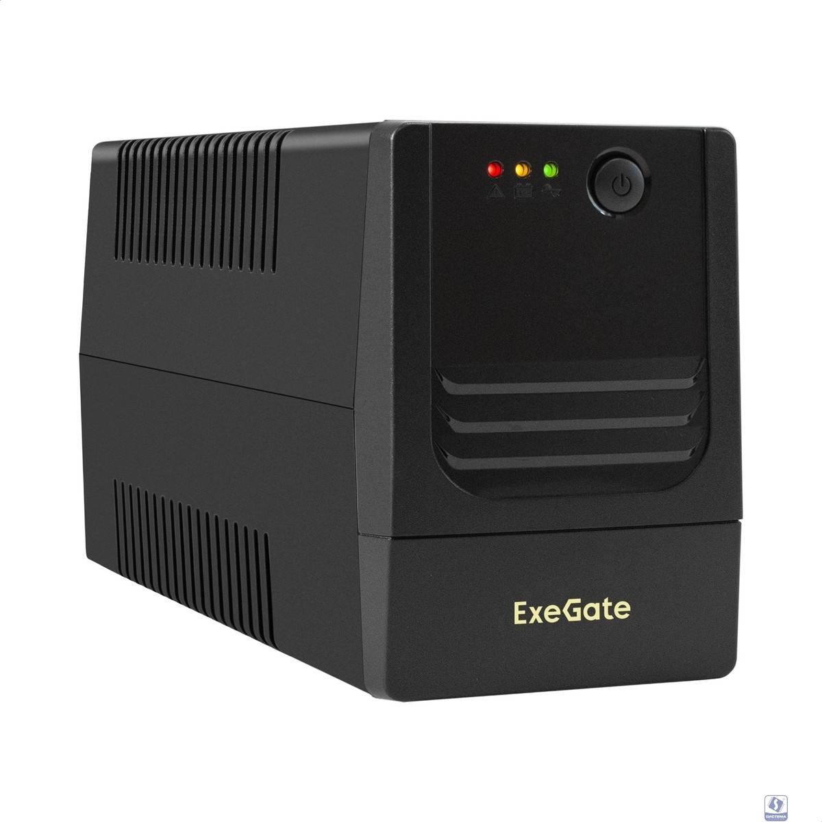 Exegate EX299473RUS ИБП ExeGate Power NB-450.LED.AVR.2SH (450VA/270W, LED, AVR, 2*Schuko, батарея 12V 4.5Ah, Black)