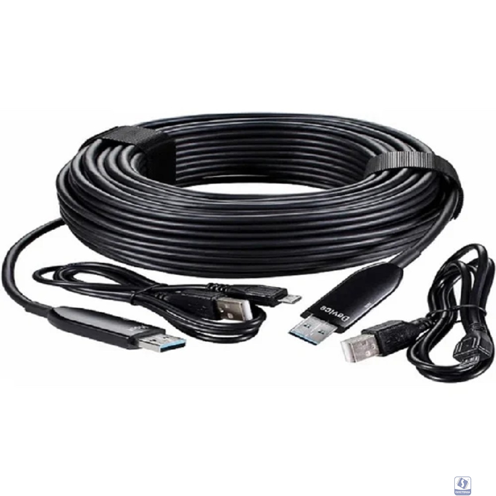 VCOM D3762-10.0 Активный оптический кабель VCOM USB AM to AM 10м
