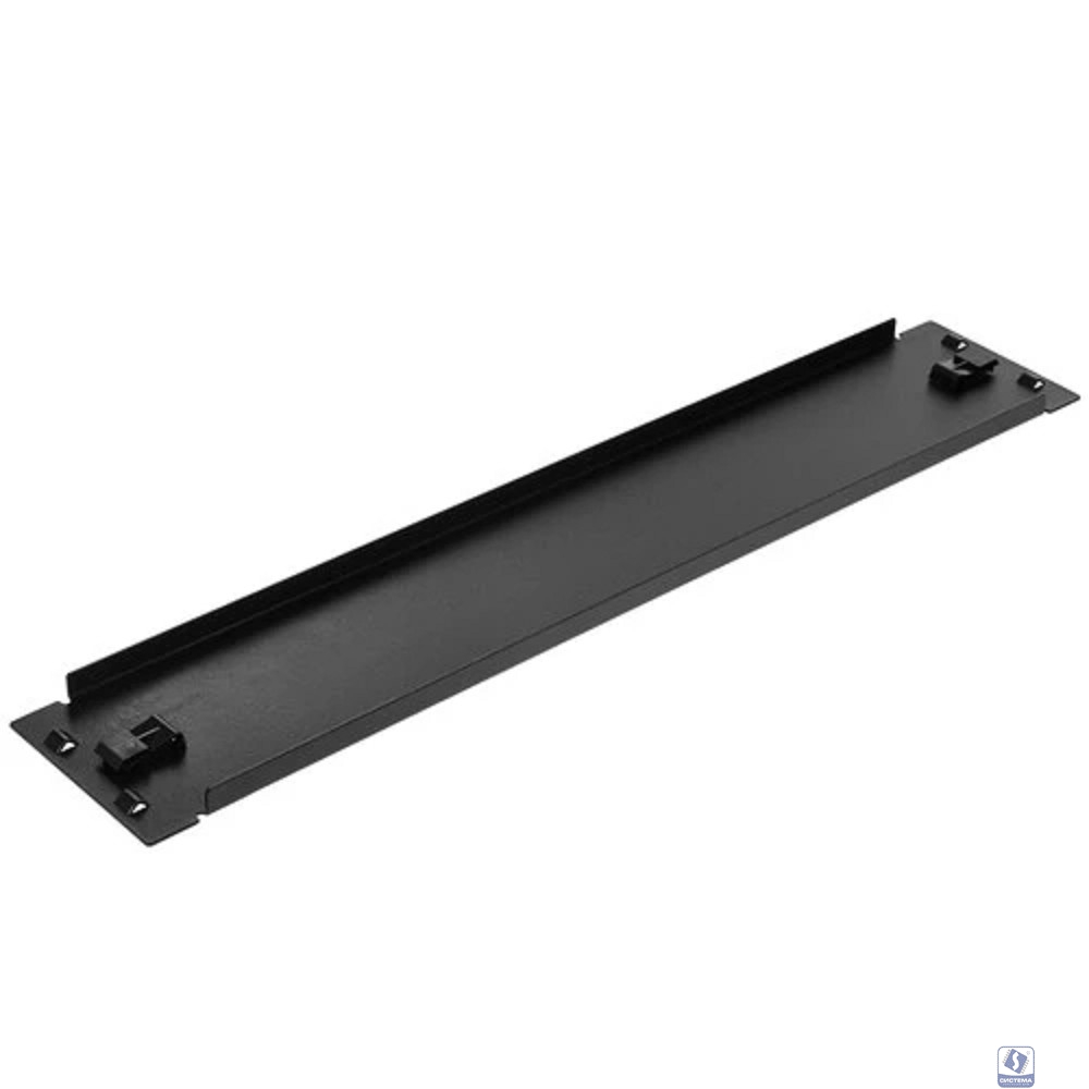 Exegate EX292880RUS Заглушка (фальш-панель) ExeGate FP19-2UM-TL (19" 2U, металлическая, быстросъемная, цвет черный, RTL)