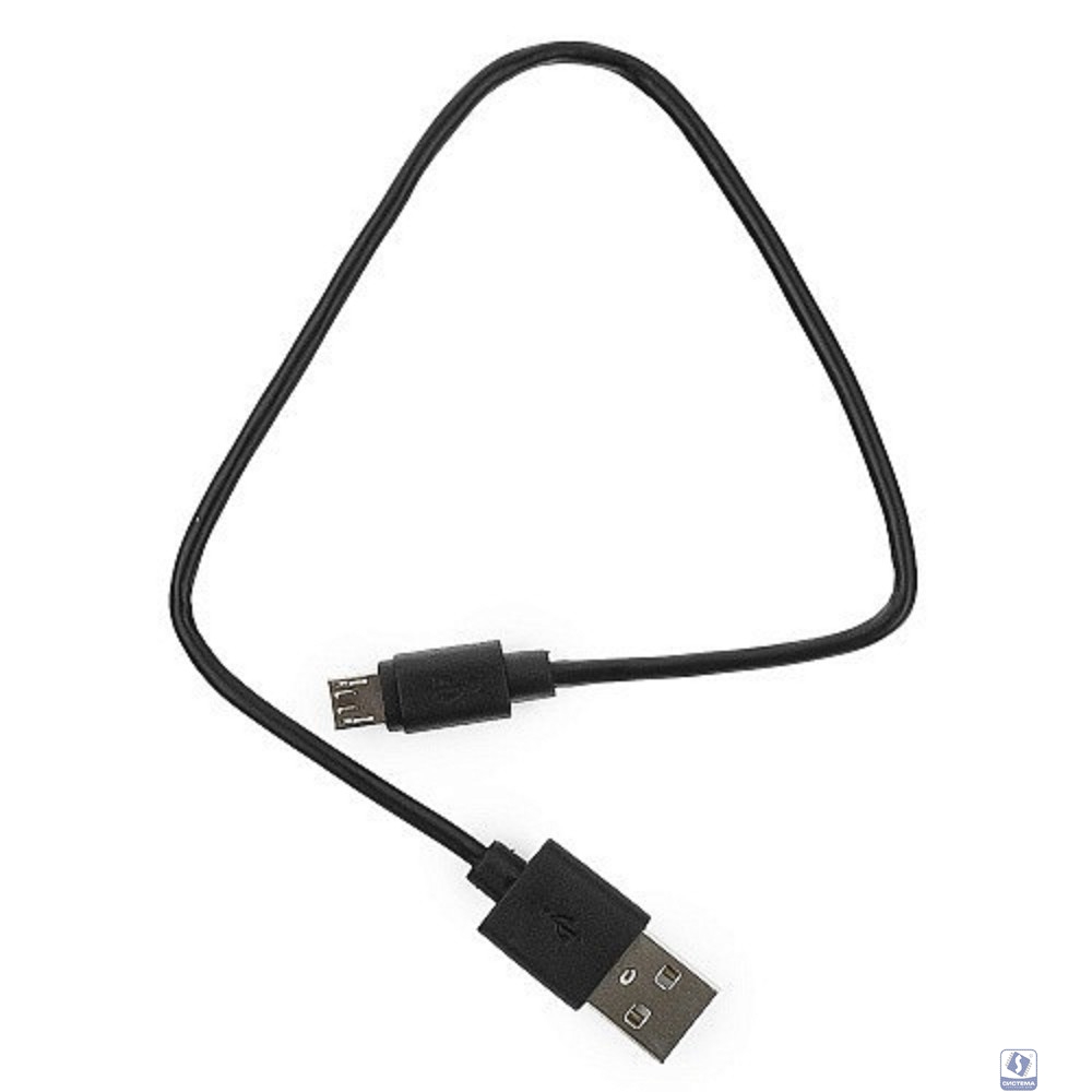 Кабель USB2.0 Гарнизон AM/MicroUSB, медь, 1м, черный, пакет (GCC-mUSB2-AMBM-1M)
