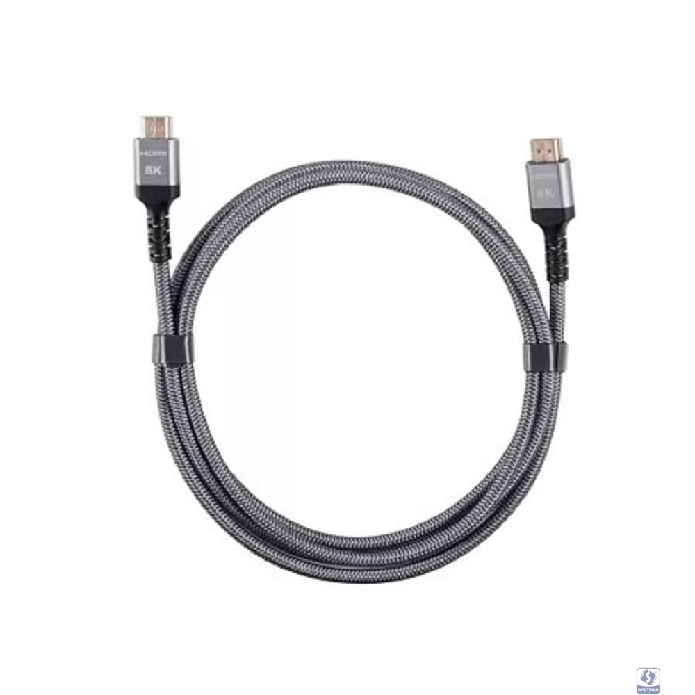 iOpen ACG859A-2.0 Кабель интерфейсный HDMI-HDMI 19M/M,ver. 2.1 8KX60Hz (Econom) оплетка 2m