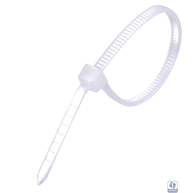 Exegate EX253854RUS Стяжка нейлоновая, неоткрывающаяся. Exegate <CV-250W>, 250мм, упак. 100шт White