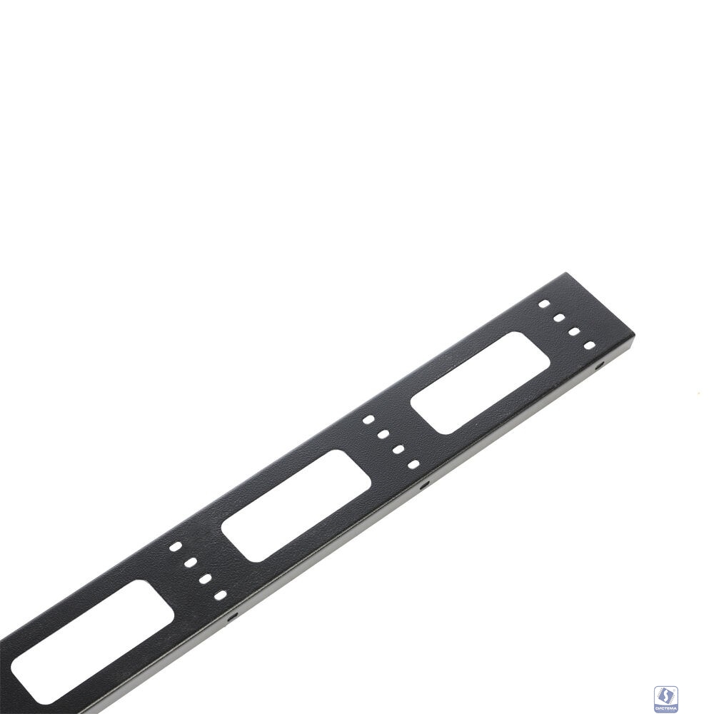 ЦМО Вертикальный кабельный органайзер для стойки внешний с окнами, ширина 95мм 47U, цвет черный(ВКО-СТК-47-9005)